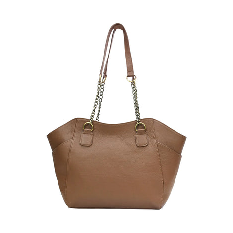 Designer Canvas Shoulder Brown Bag