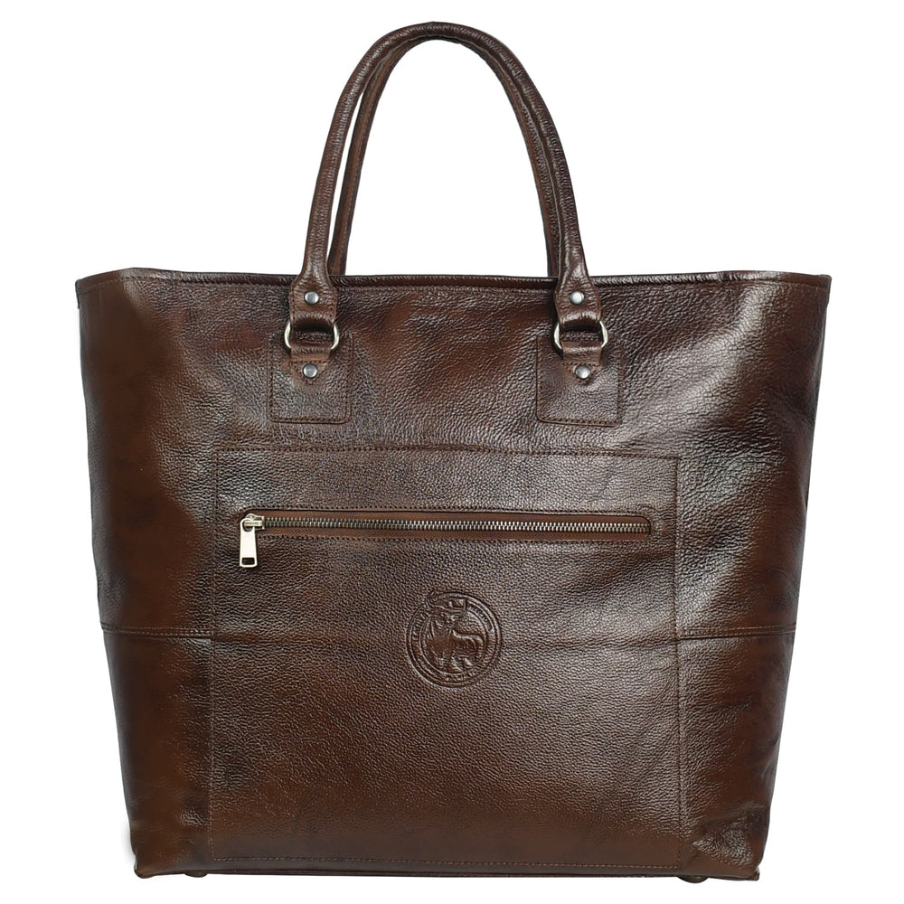 Fifth Avenue Leather Tote Bag