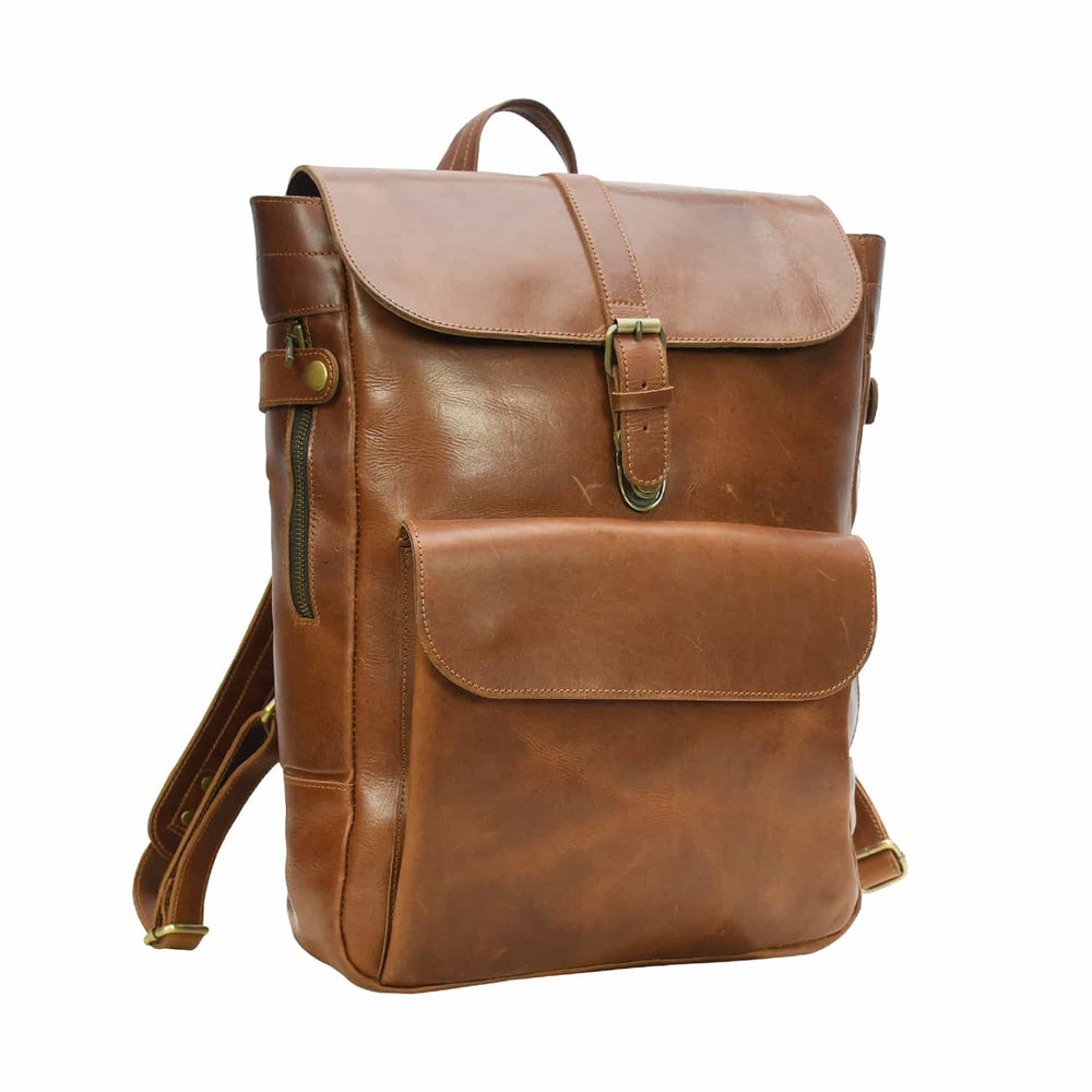 Traveler Leather Backpack