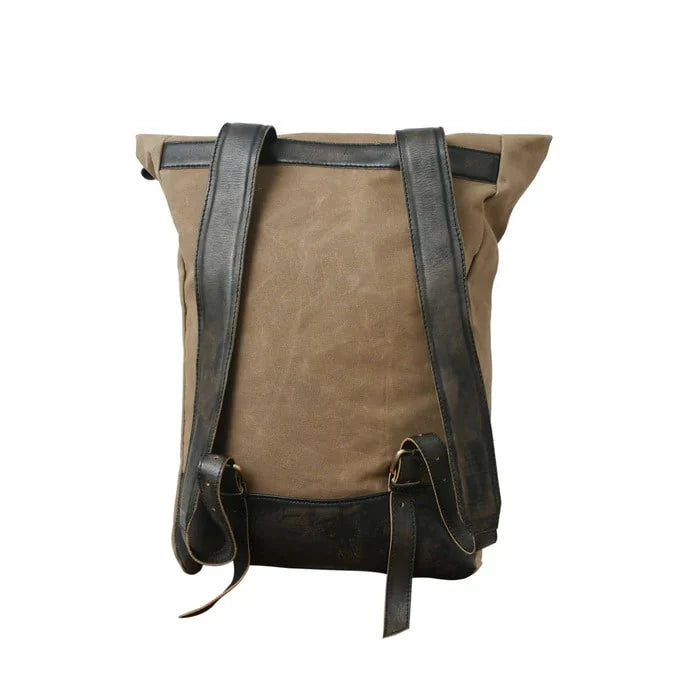 Canvas Leather Backpack