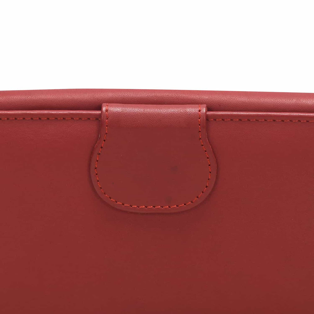 Fifth Avenue Leather Tote Bag Red