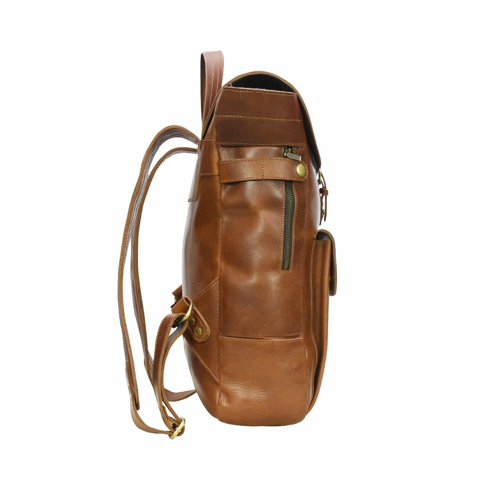 Traveler Leather Backpack