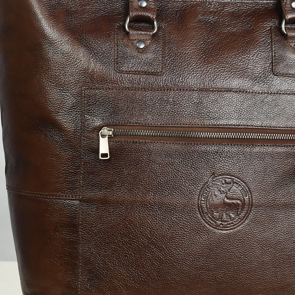 Fifth Avenue Leather Tote Bag