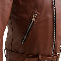Manhattan Noir Men's Leather Motorcycle Jacket