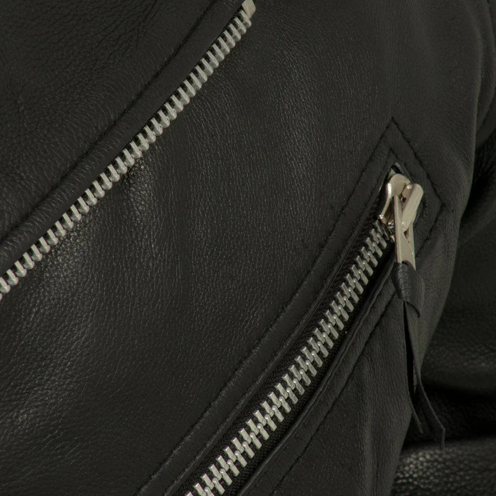Manhattan Noir Men's Leather Motorcycle Jacket