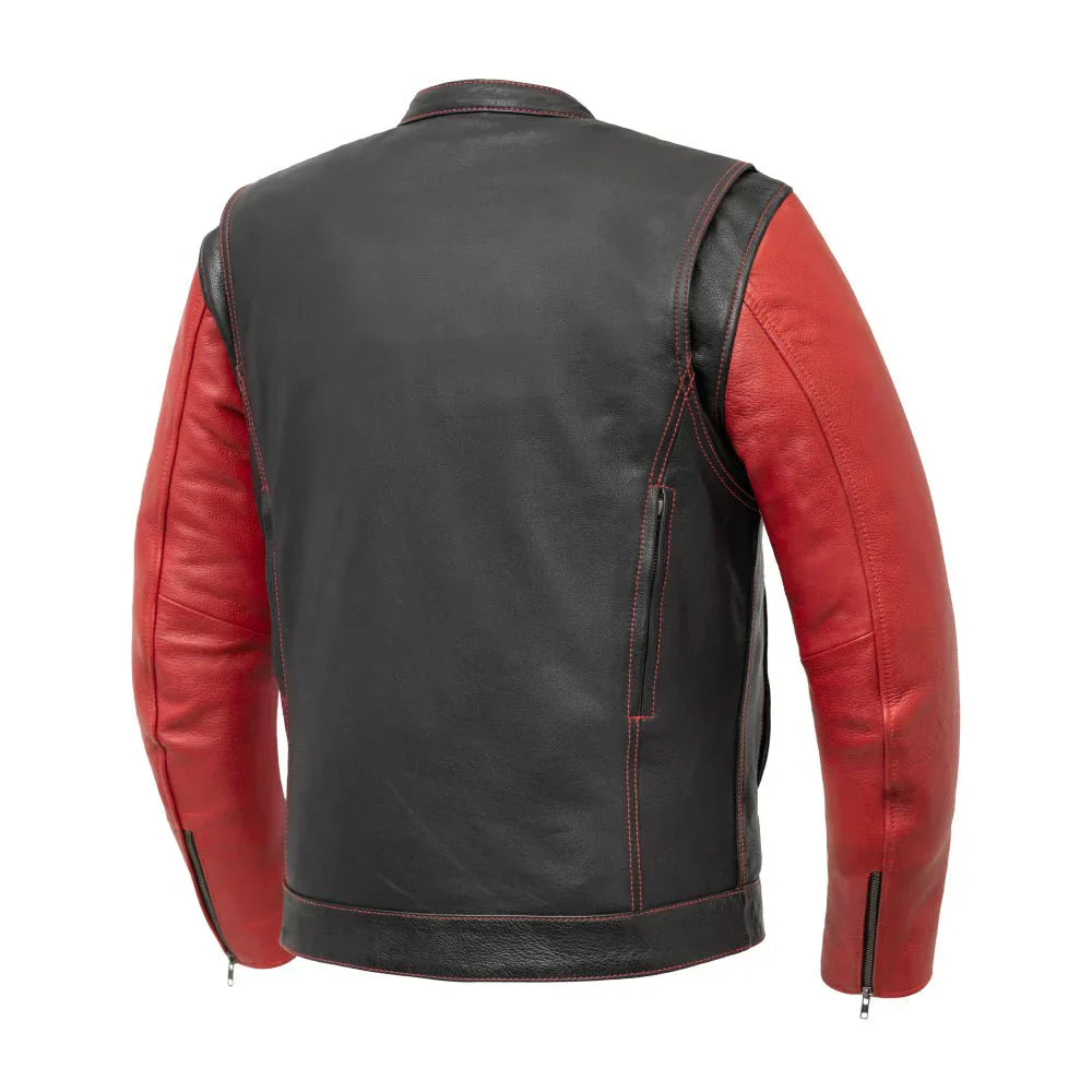 Statue Stride Men's Leather Motorcycle Jacket