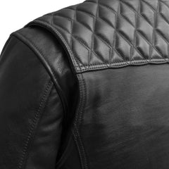SoHo Shadow Men's Leather Motorcycle Jacket