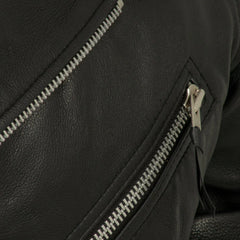 Manhattan Noir Men's Leather Motorcycle Jacket