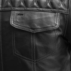 SoHo Shadow Men's Leather Motorcycle Jacket