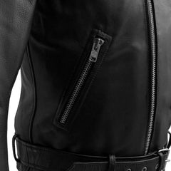 Manhattan Noir Men's Leather Motorcycle Jacket