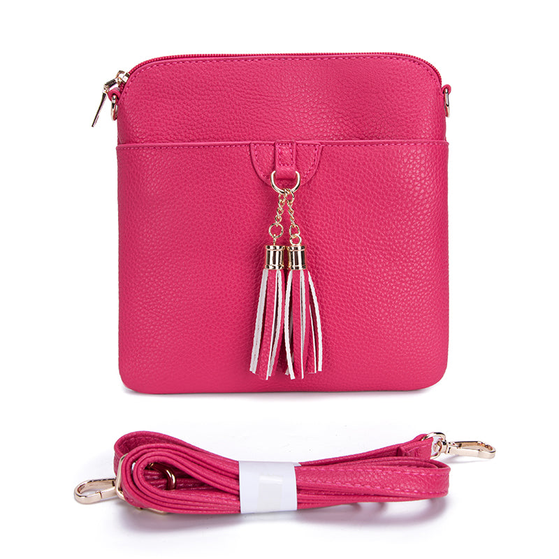 Tassel Charm Crossbody