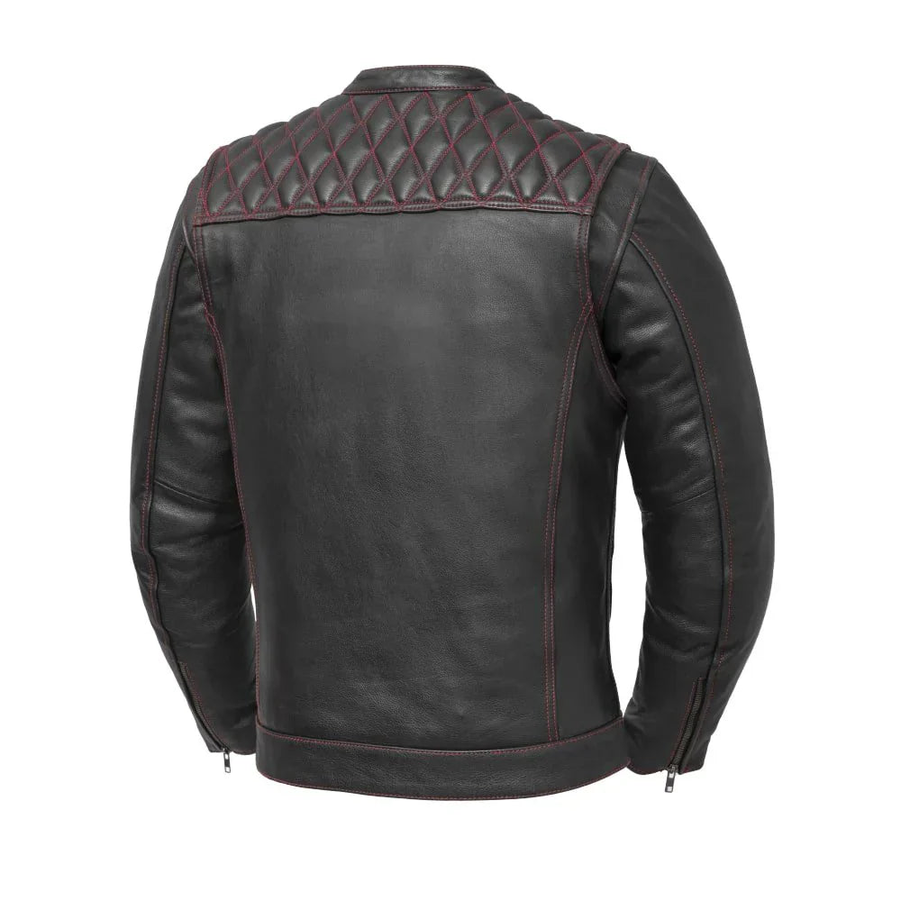 SoHo Shadow Men's Leather Motorcycle Jacket