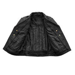Manhattan Noir Men's Leather Motorcycle Jacket