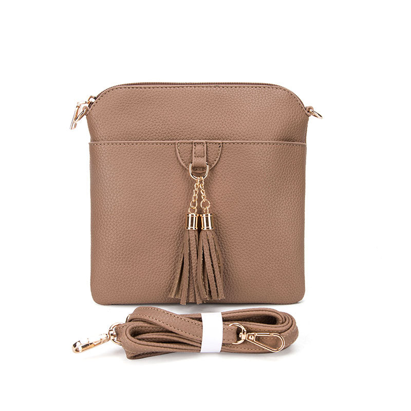 Tassel Charm Crossbody