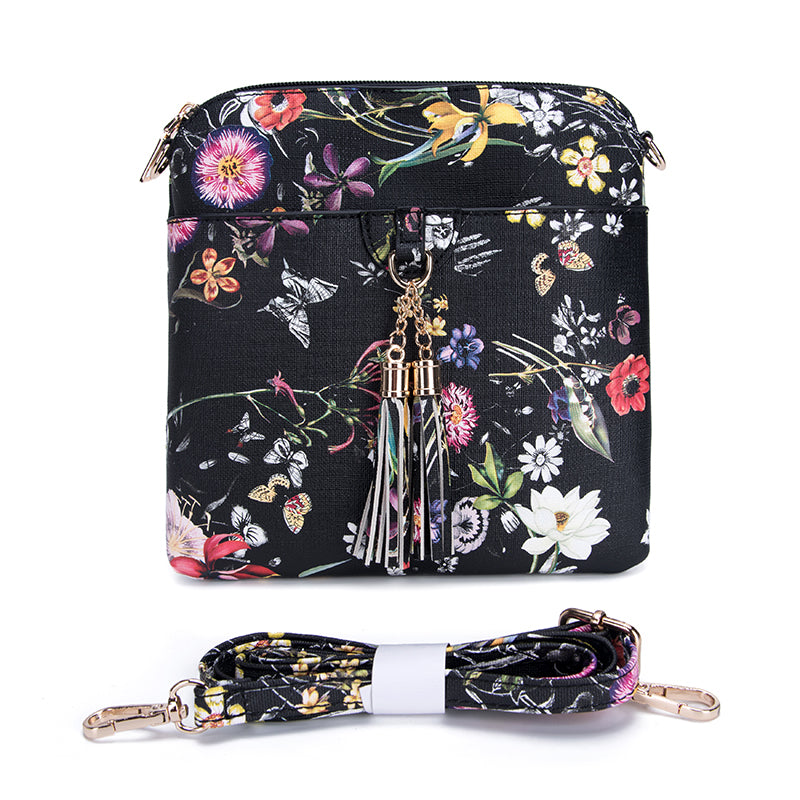 Tassel Charm Crossbody