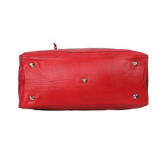 Fifth Avenue Leather Tote Bag Red