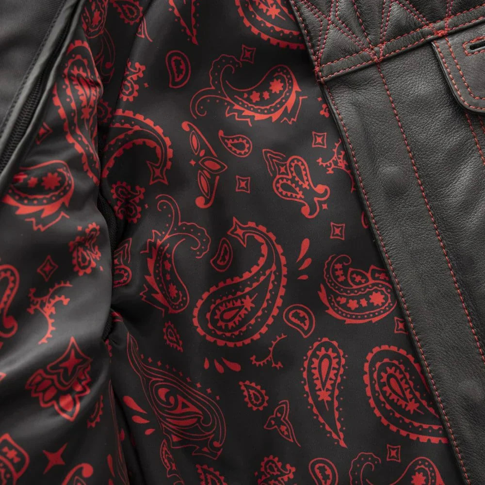 SoHo Shadow Men's Leather Motorcycle Jacket