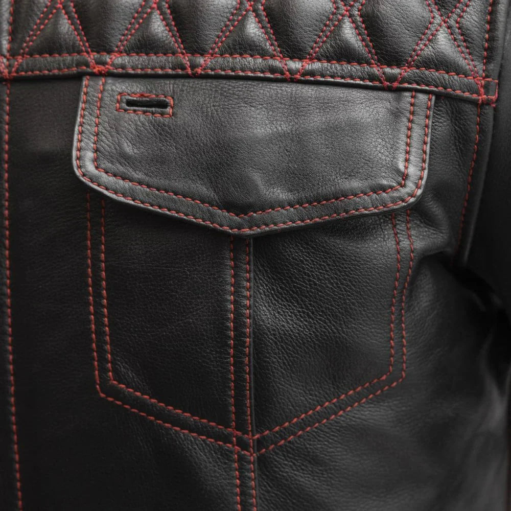 SoHo Shadow Men's Leather Motorcycle Jacket