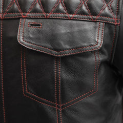 SoHo Shadow Men's Leather Motorcycle Jacket