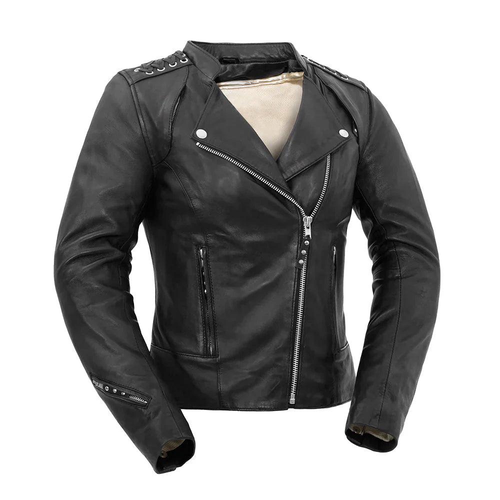 Storm Fury Women's Motorcycle Leather Jacket