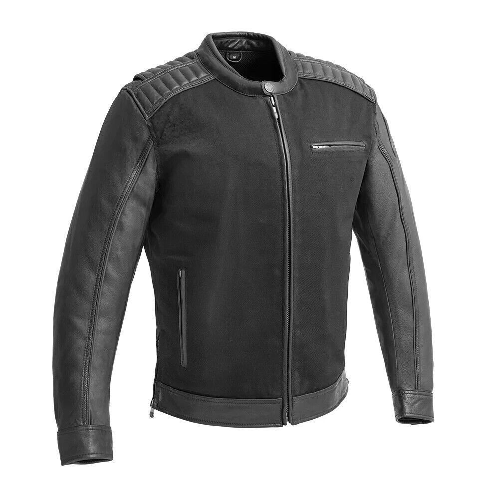 The Fifth Avenue Classic Men's Leather Motorcycle Jacket