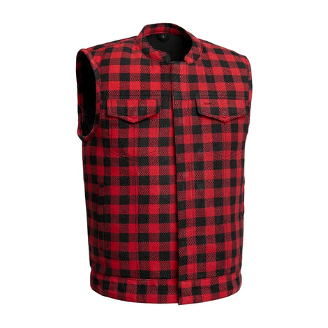 Sharp Shooter Moto Men's Canvas Vest - Recycled