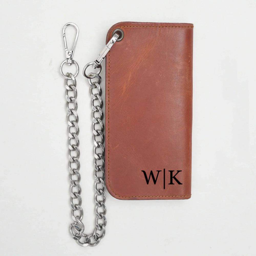 LARGE TRUCKER - Vegetable Tanned Leather Wallet Coffee