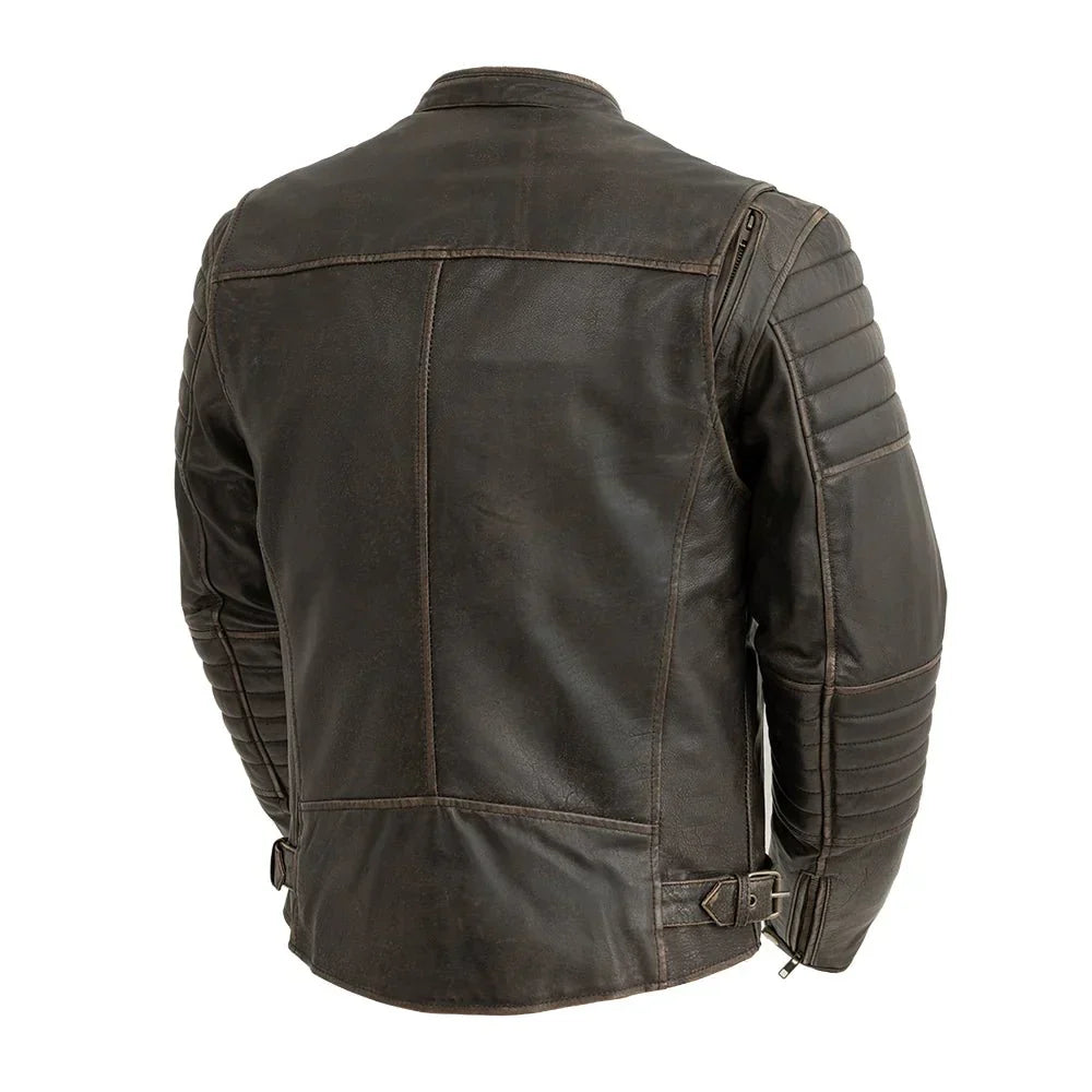 Broadway Icon Men's Leather Motorcycle Jacket