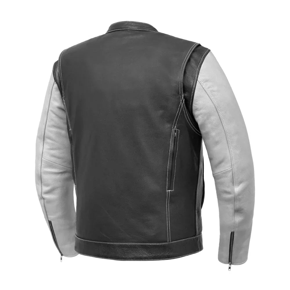 Statue Stride Men's Leather Motorcycle Jacket