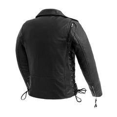 Rebel Queen Women's Motorcycle Leather Jacket
