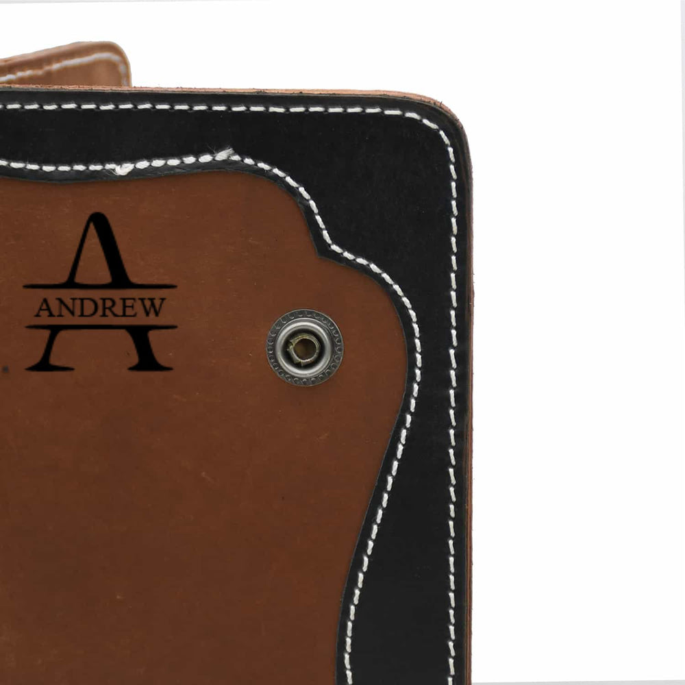 Breast Secretary Wallet Cognac Black