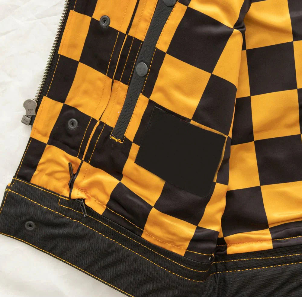 Crimson Forge Men's Motorcycle Leather Vest