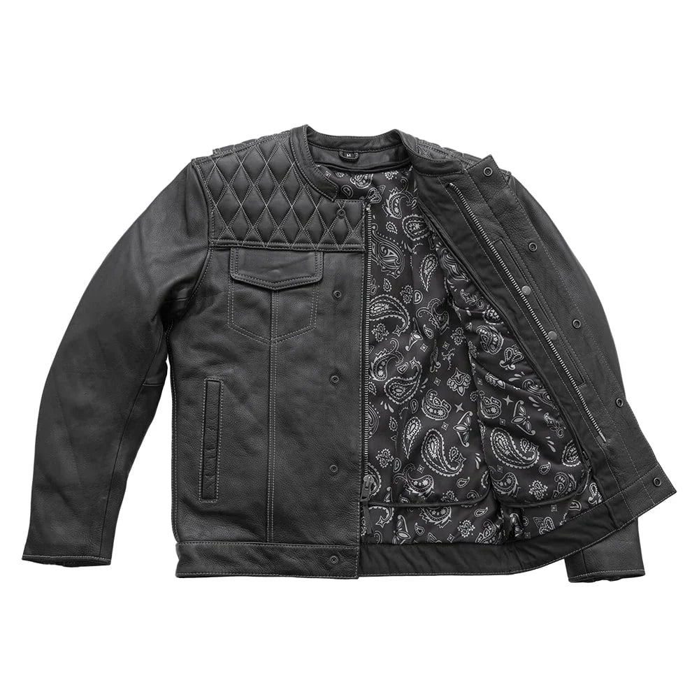 SoHo Shadow Men's Leather Motorcycle Jacket