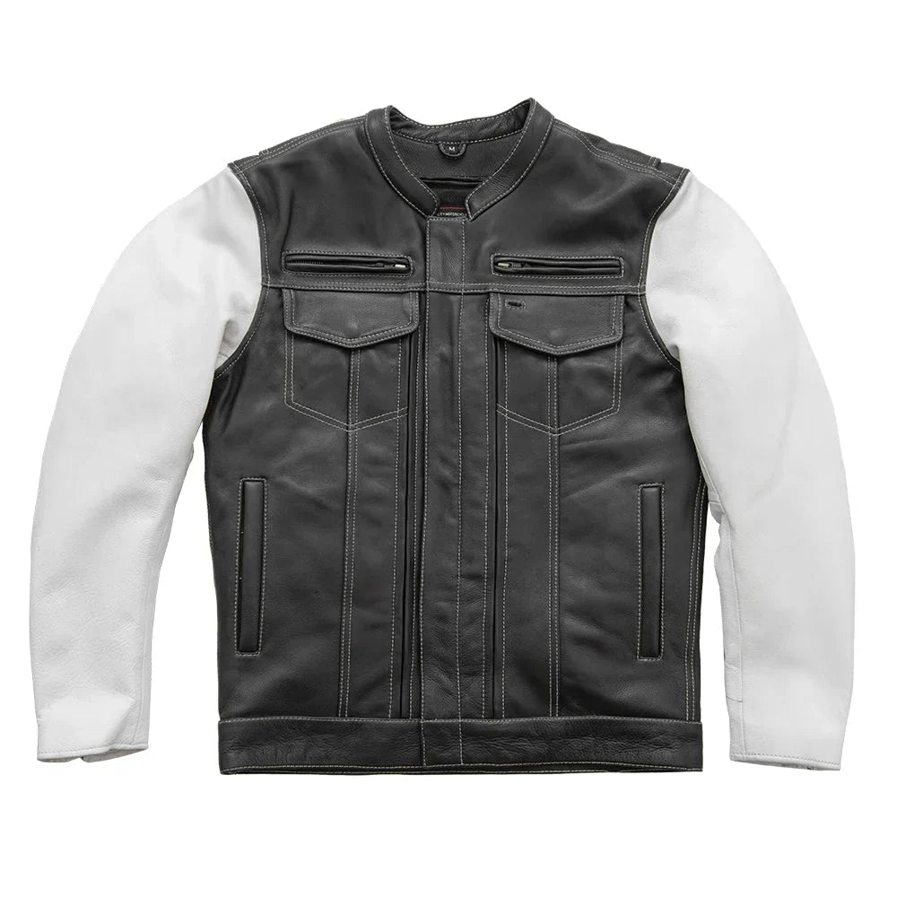 Statue Stride Men's Leather Motorcycle Jacket