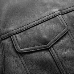 Manhattan Noir Men's Motorcycle Leather Vest