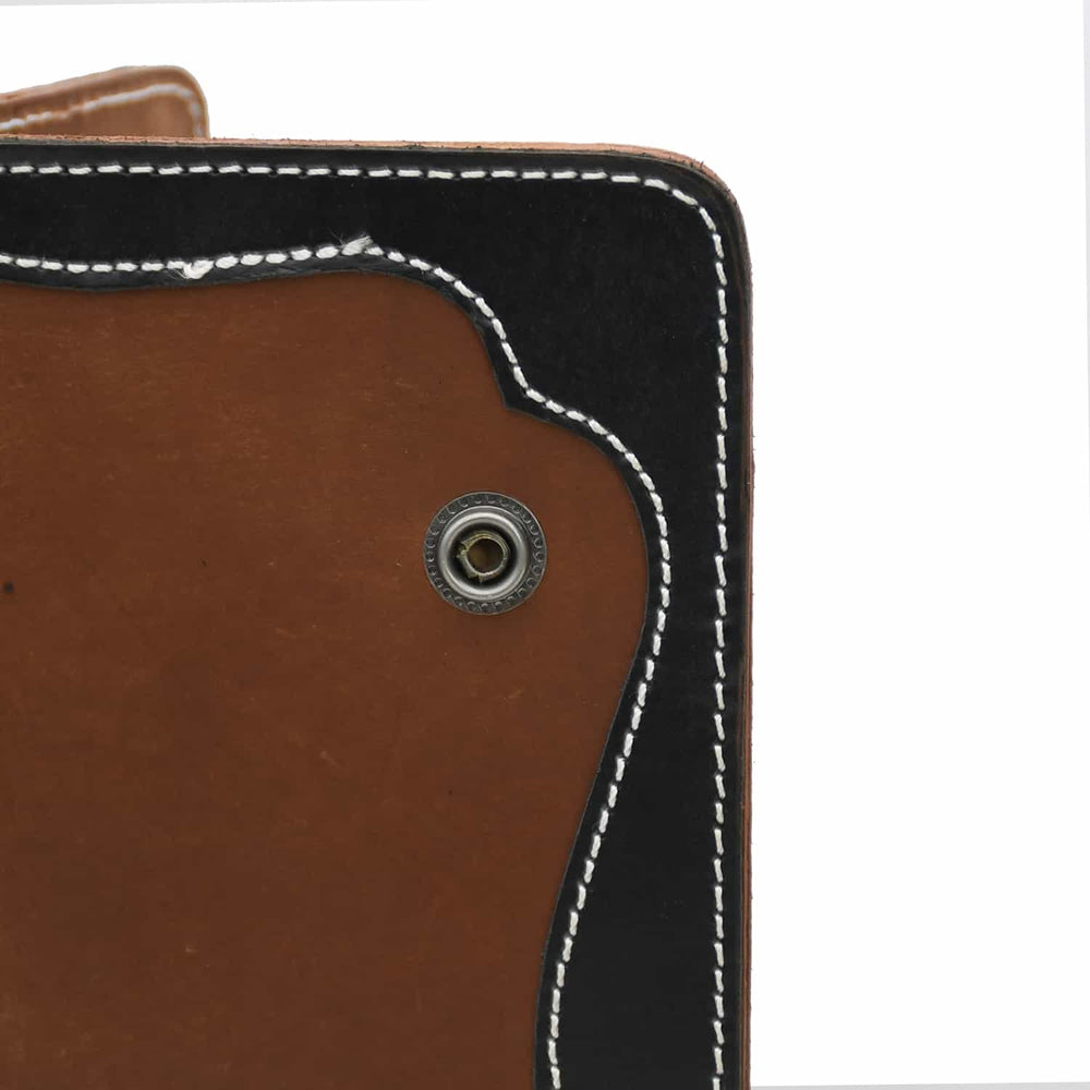 Breast Secretary Wallet Cognac Black