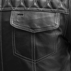SoHo Shadow Men's Leather Motorcycle Jacket