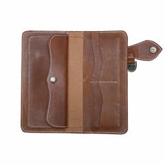 Breast Secretary Wallet Cognac Black