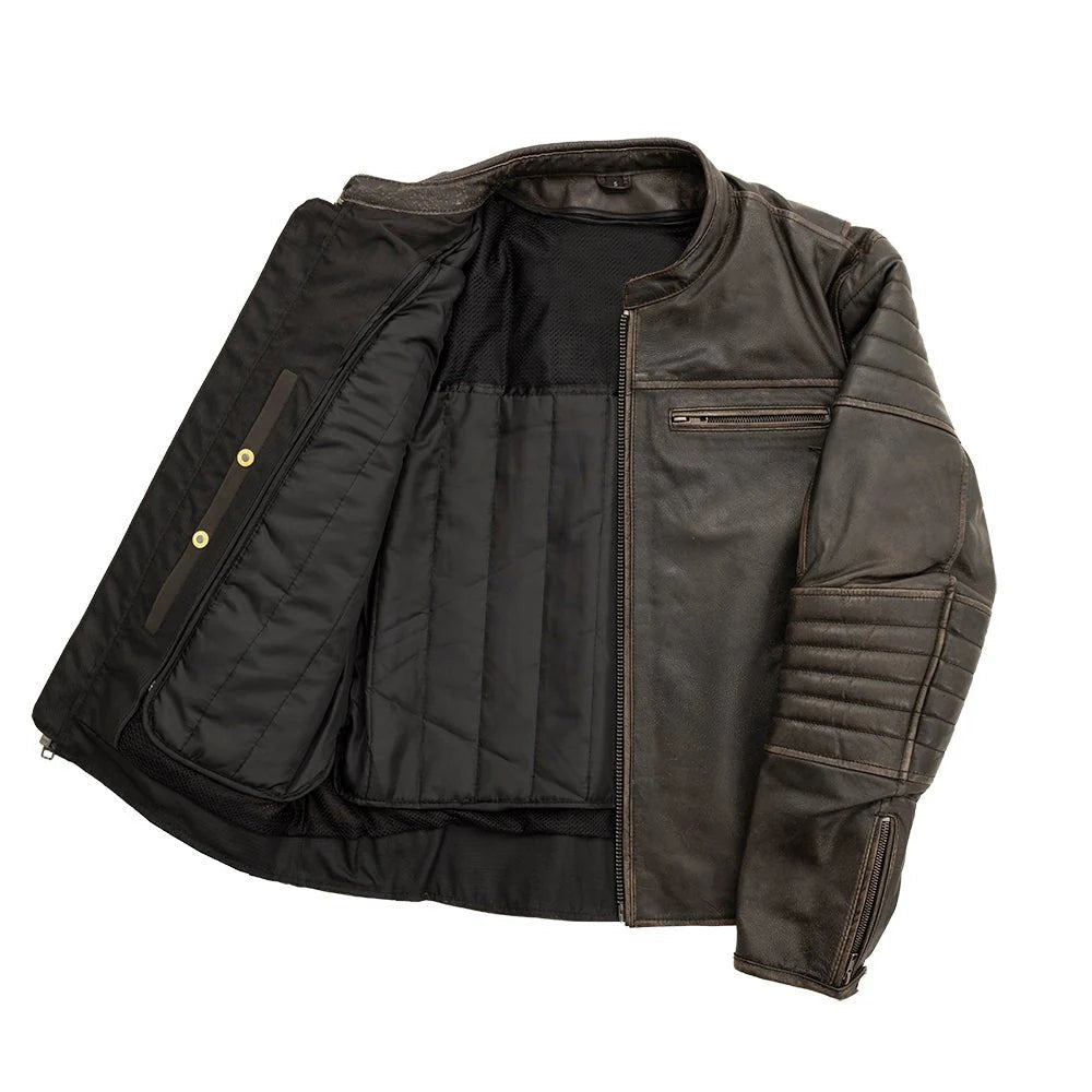 Broadway Icon Men's Leather Motorcycle Jacket