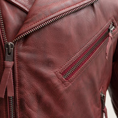 Manhattan Noir Men's Leather Motorcycle Jacket