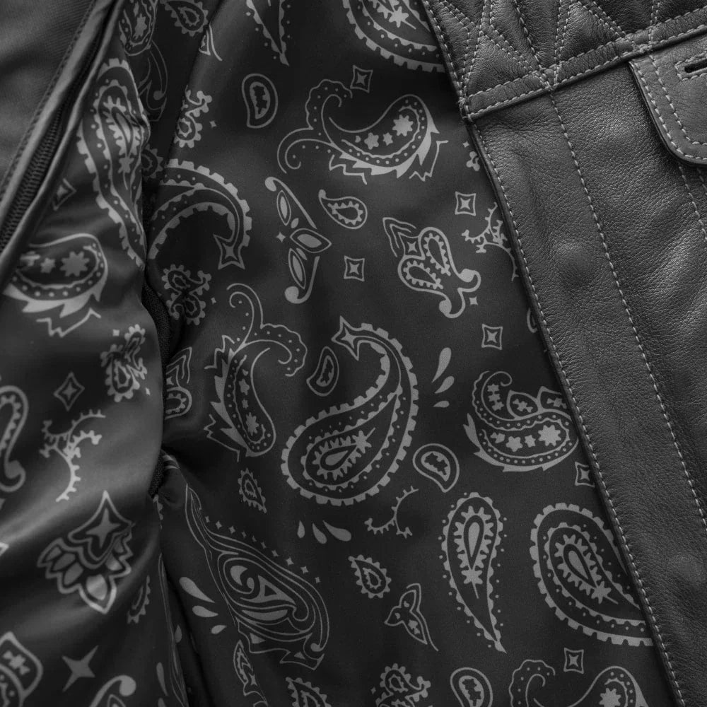 SoHo Shadow Men's Leather Motorcycle Jacket