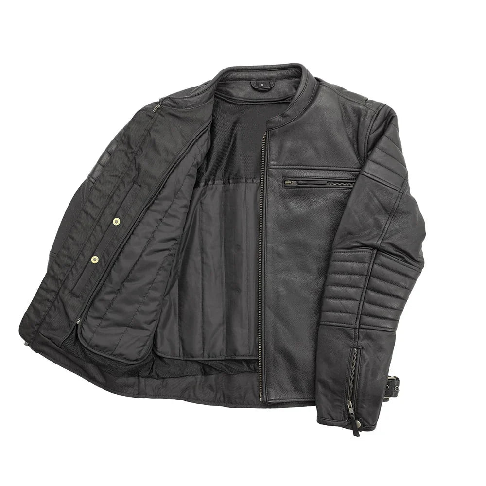 Broadway Icon Men's Leather Motorcycle Jacket