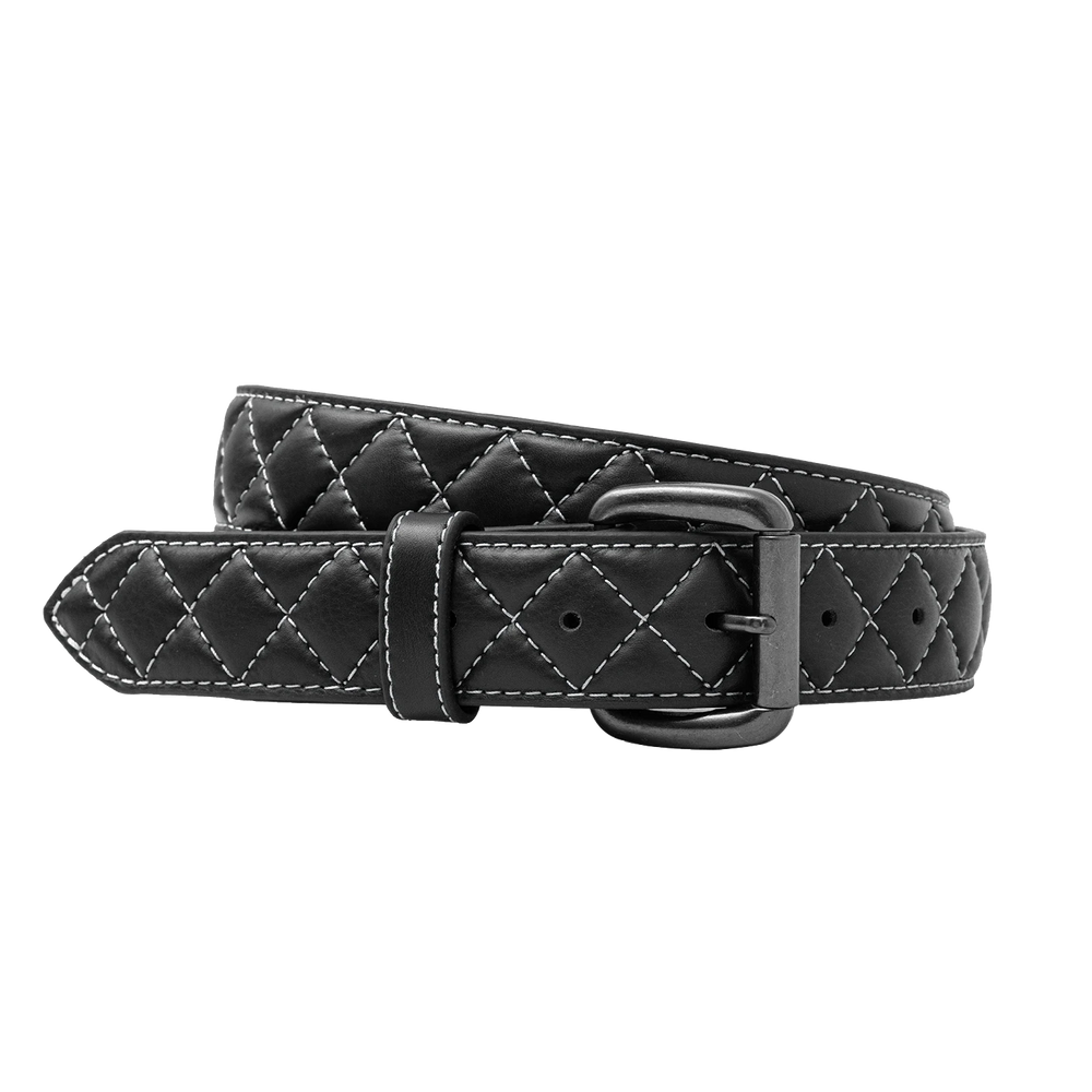 Ivory Trail Quilted Leather Belt