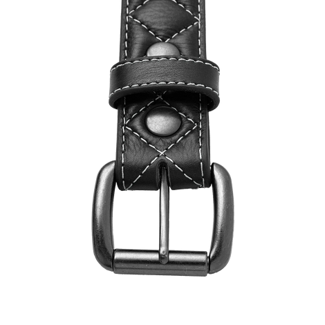 Ivory Trail Quilted Leather Belt