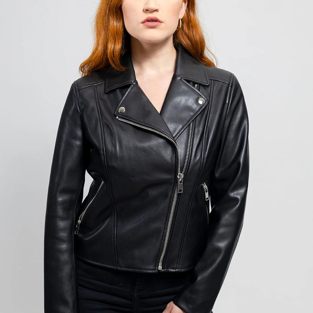 GreenGlam Women's Vegan Faux Leather Jacket