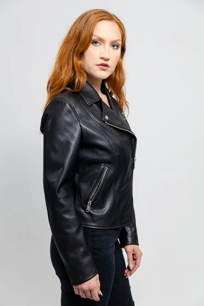 GreenGlam Women's Vegan Faux Leather Jacket