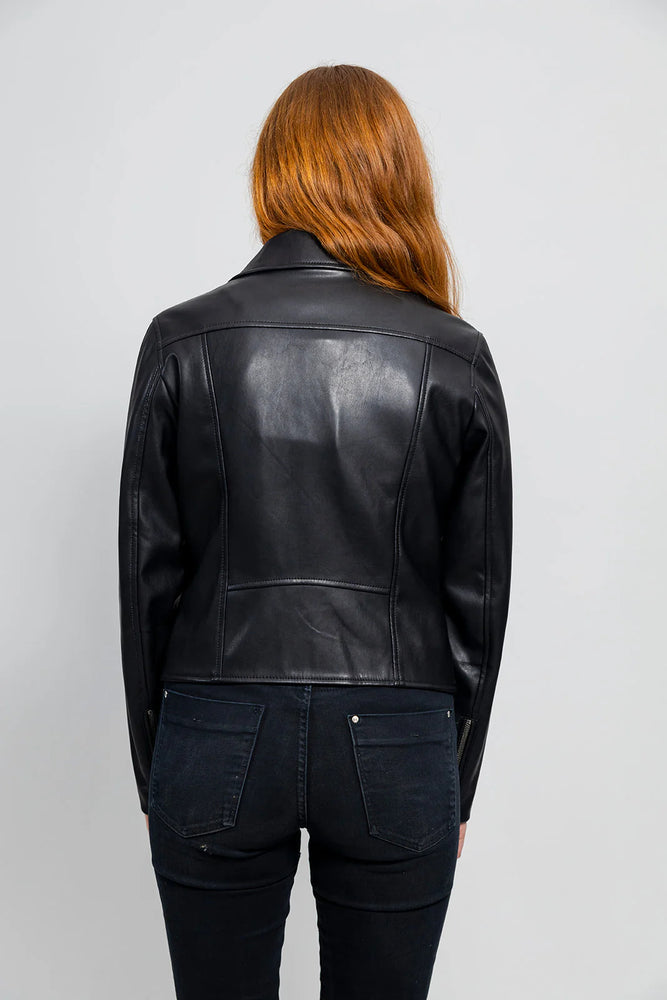 GreenGlam Women's Vegan Faux Leather Jacket
