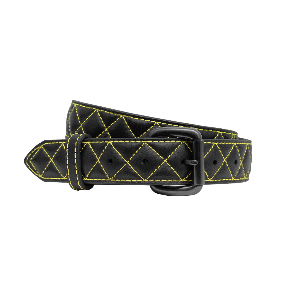 Solar Flare Quilted Leather Belt