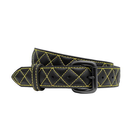 Solar Flare Quilted Leather Belt
