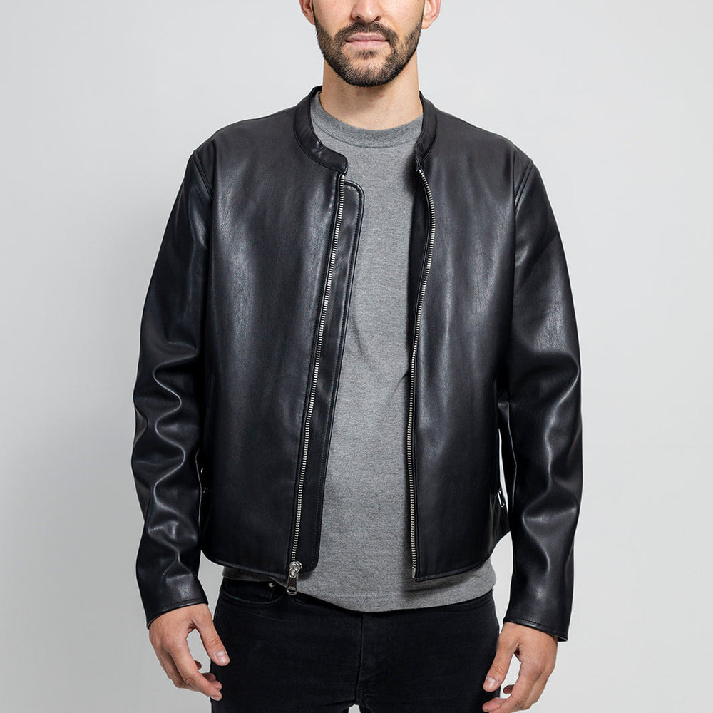 NoirForm Men's Vegan Faux Leather Jacket